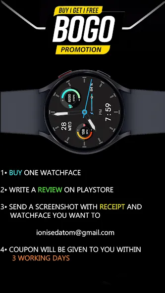 IA105 Hybrid Watchface screenshot 4