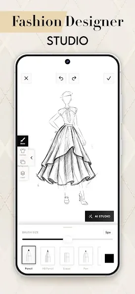 Fashion Design Clothes: Sketch screenshot 1