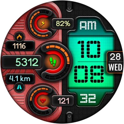 Digital DUBAS URX22 Watch face screenshot 17