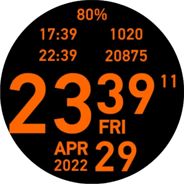Big Hour Watch Face screenshot 20