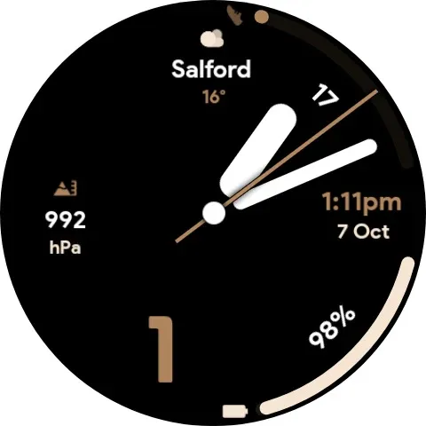 Dark Analog - Watch face screenshot 8