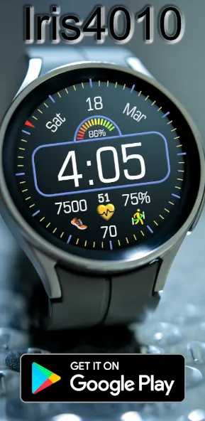 Iris4010 Digital Watch Face screenshot 5