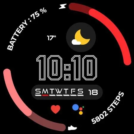Night 55 - watch face screenshot 23