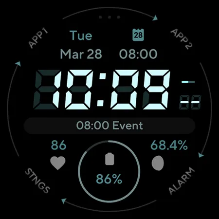 Marine Digital: Watch face screenshot 9