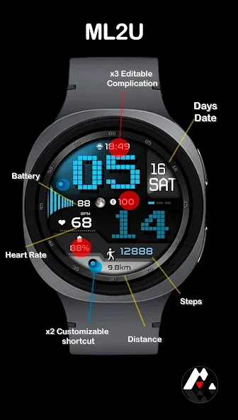 ML2U 149 Watch Face screenshot 3