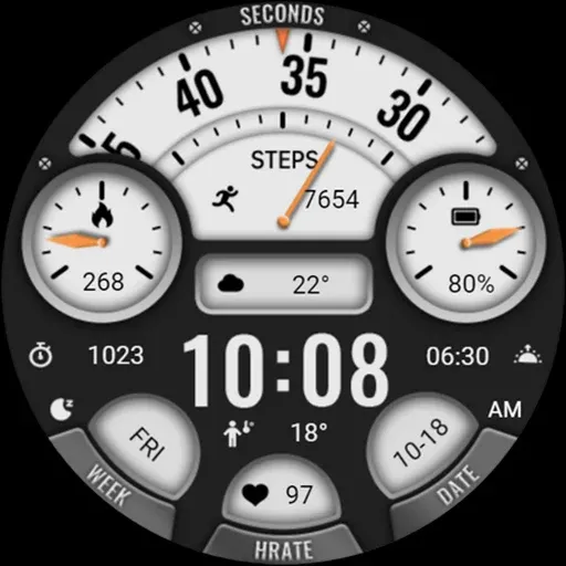 Hollow Black White ZKin Watch screenshot 5