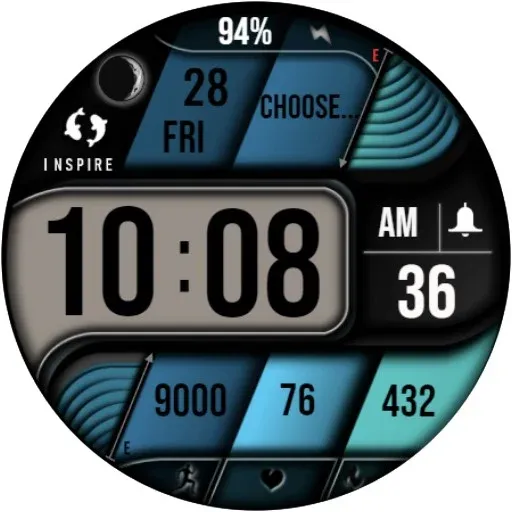 Modern Digital Watch Face IN21 screenshot 32