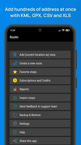 Routin Smart Route Planner screenshot 1