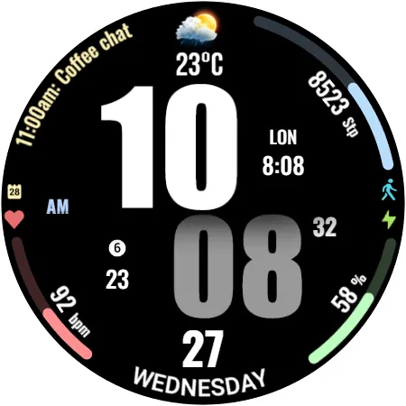 WFP 319 Digital Watch Face screenshot 41