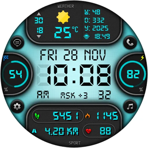 DIGI SIMULOR CTS71 Watch face screenshot 22