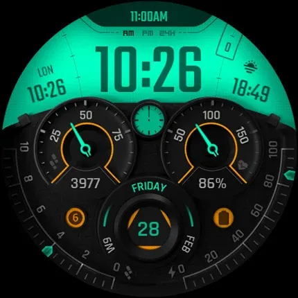 S4U Race2 - digital watch face screenshot 9