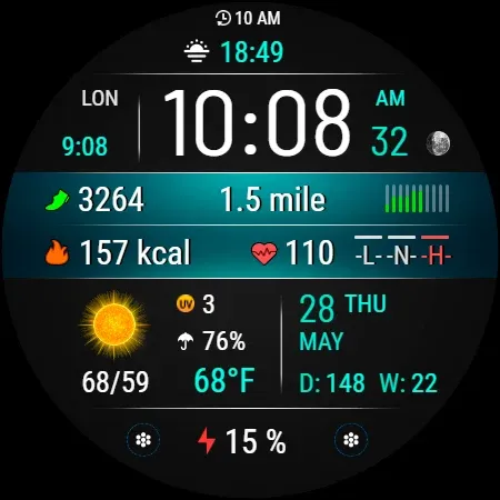 VF03 Weather Inform Watch Face screenshot 23