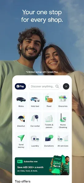 Careem: Taxi, Food & Delivery screenshot 1