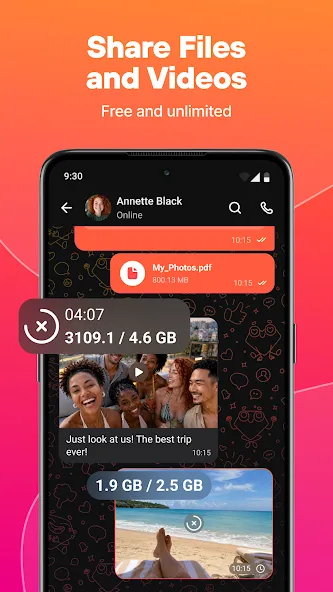 Online chat, calls - Gem Space screenshot 4