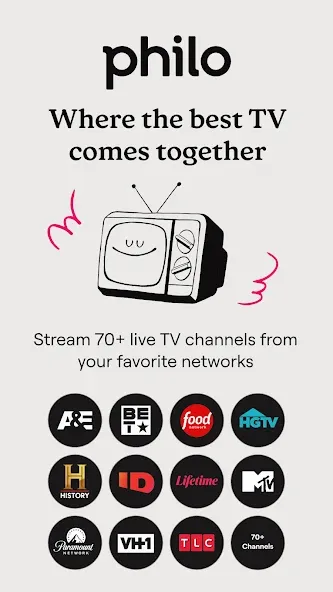 Philo: Shows, Movies, Live TV. screenshot 1