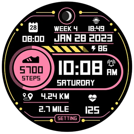 Step Up 2 - Digital Watchface screenshot 8