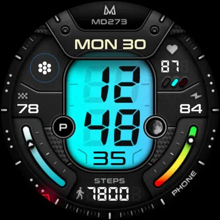 MD273 Digital watch face screenshot 12