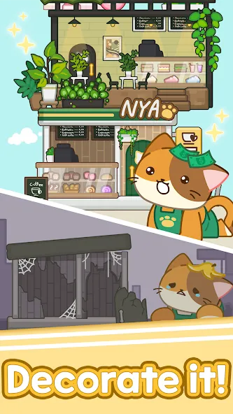 Merge Cat Cafe : Coffee cat screenshot 4