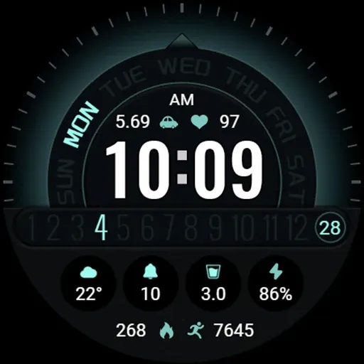 Luminous Turntable ZKin Watch screenshot 7