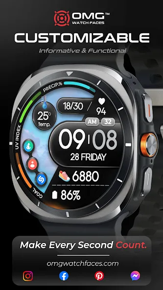 OMG 354 Weather Watch Face screenshot 5