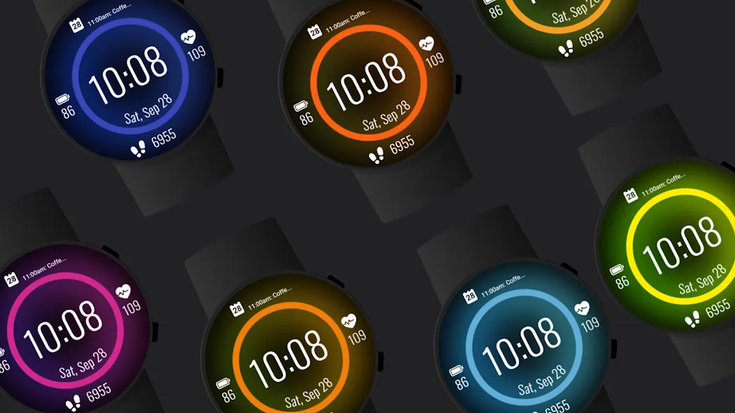 LED Neon Lights Watch Face screenshot 3