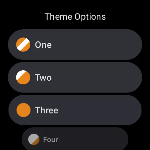 Orange Purple Large Watch Face screenshot 8
