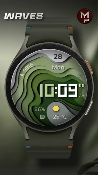 WAVES - Digital Watch Face screenshot 4