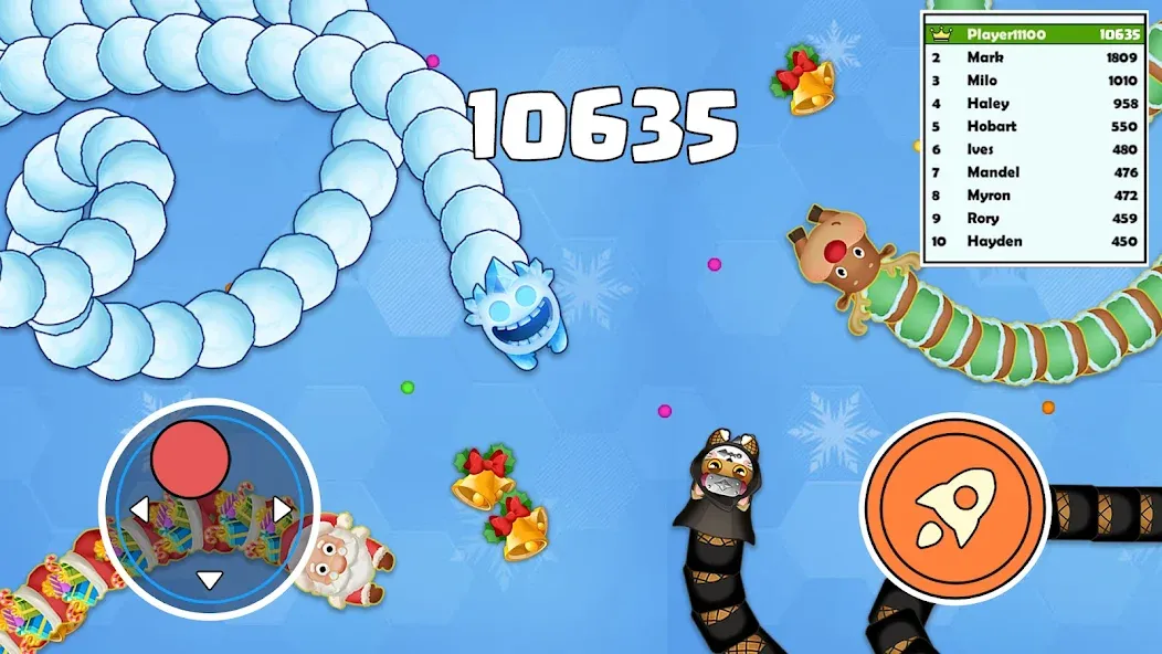 Sneak Snake-Slither Worm Game screenshot 3
