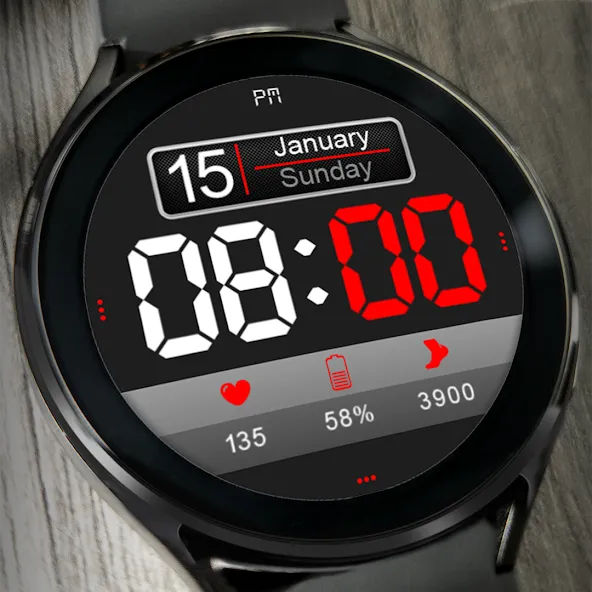 Digital Watch Face Key 014 screenshot 3