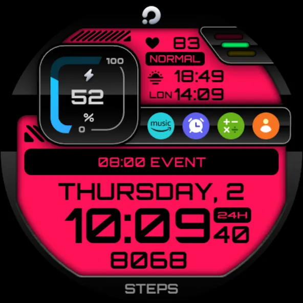 PRADO 03 Digital Watch Face screenshot 9