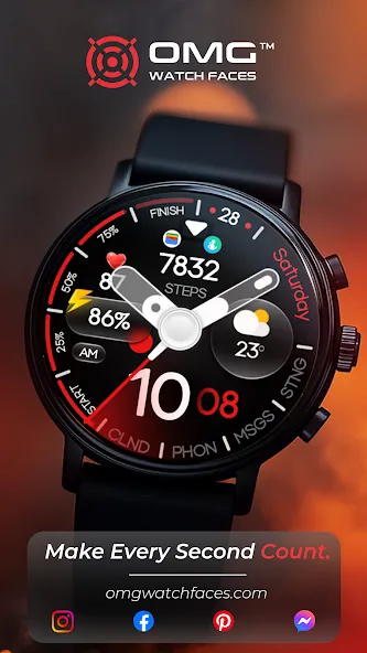 OMG 330 Hybrid Watch Face screenshot 4