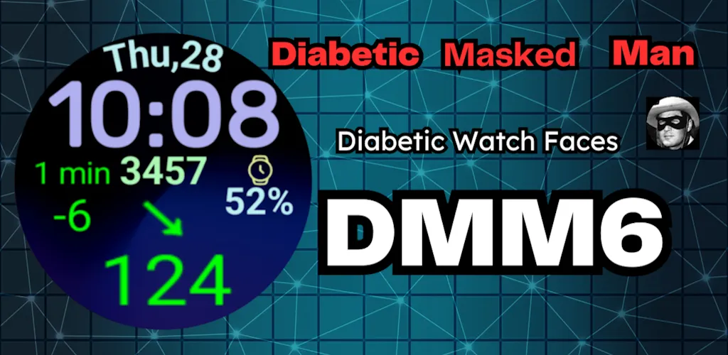 DMM6 Diabetic Watch Face XXL screenshot 1