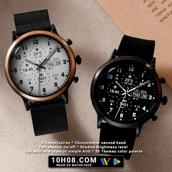Watch face 10h08.com #67 screenshot 1
