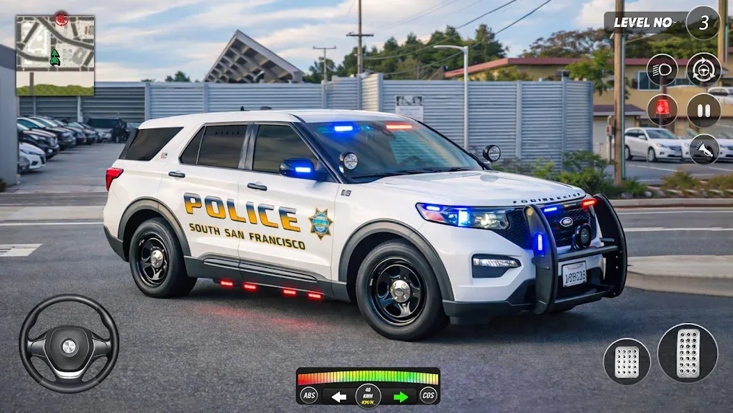 US Police Car Chase Cop Sim 3d screenshot 2