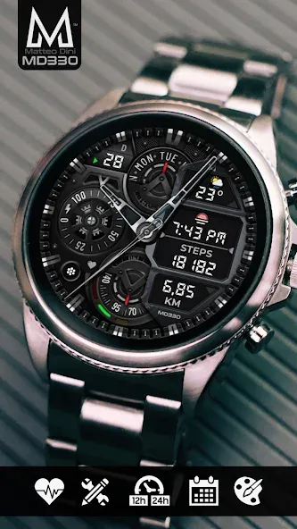 MD330 Analog Watch Face screenshot 1