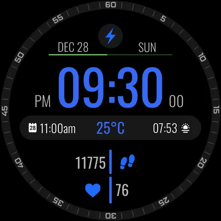 Electronic Time Watch Face screenshot 6