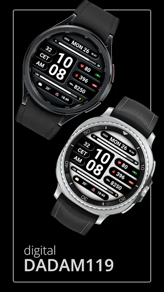 DADAM119: Digital Watch Face screenshot 1