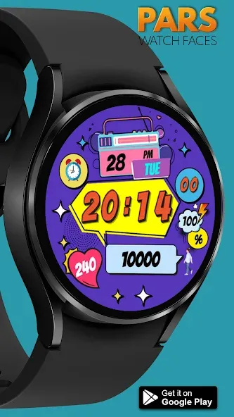 Pars Lollipop Watch Face screenshot 2