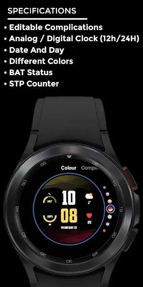Nighty Digital 26 - watch face screenshot 4