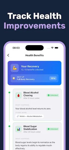 Sober Tracker: Quit Alcohol screenshot 4