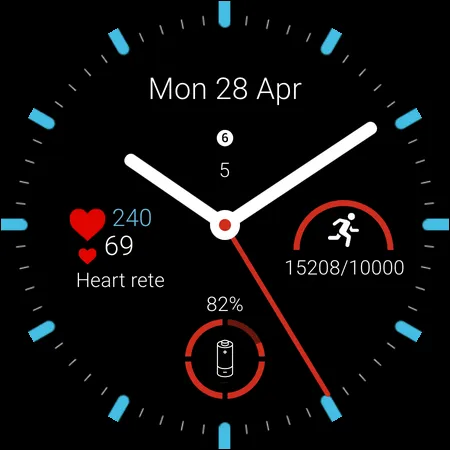 Clear Digits Watch Face screenshot 6
