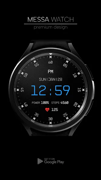 Minimal Digital Watch Face screenshot 3