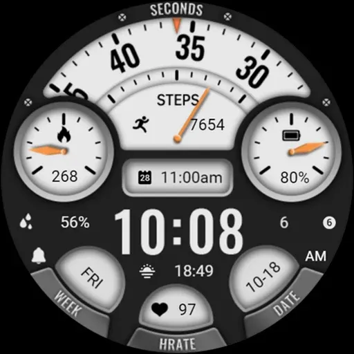 Hollow Black White ZKin Watch screenshot 6