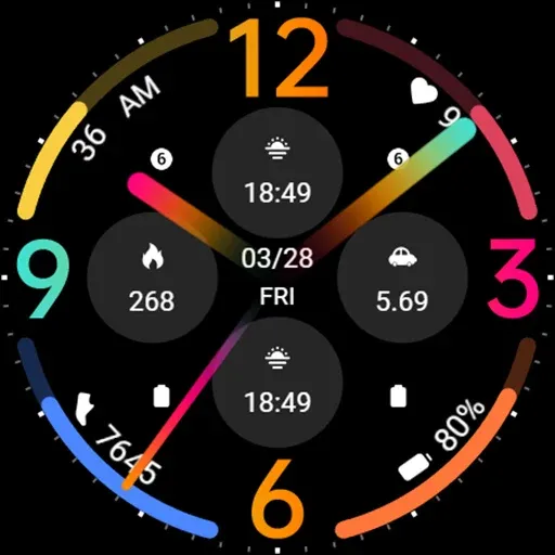 Black Colored Widget ZKinWatch screenshot 8