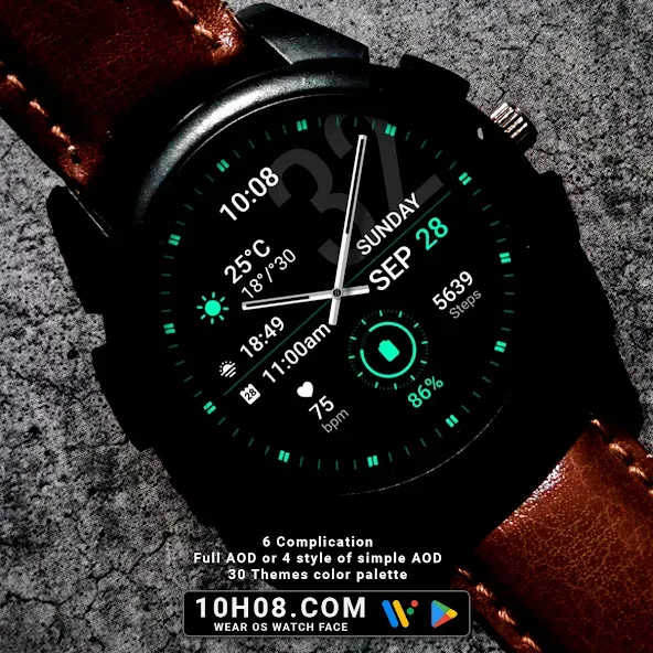 Watch face 10h08.com #75 screenshot 5