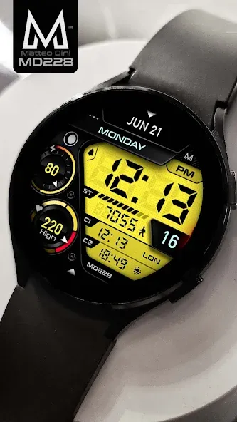 MD228 Digital watch face screenshot 2