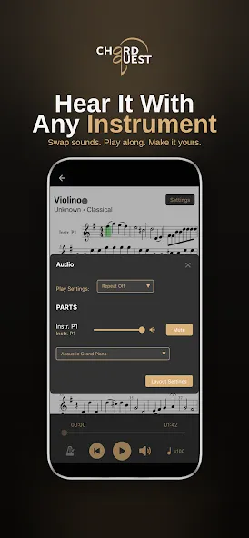 Chord Quest: Score Playback screenshot 2
