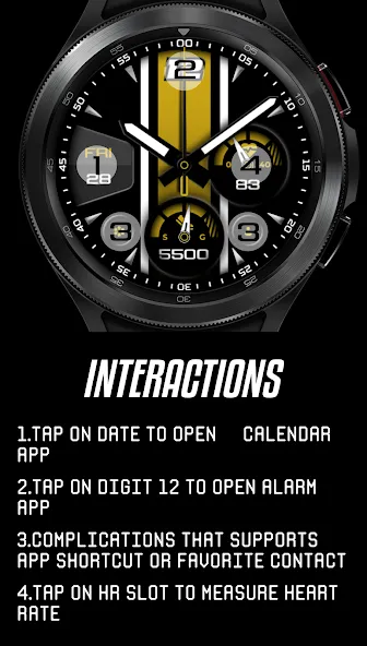 Stripes - YELE | watch face screenshot 6
