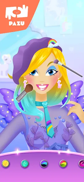 Makeup girls unicorn dress up screenshot 4