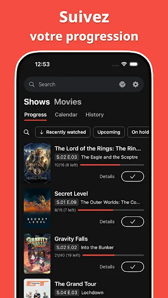 Showly : Suivi séries et films screenshot 2
